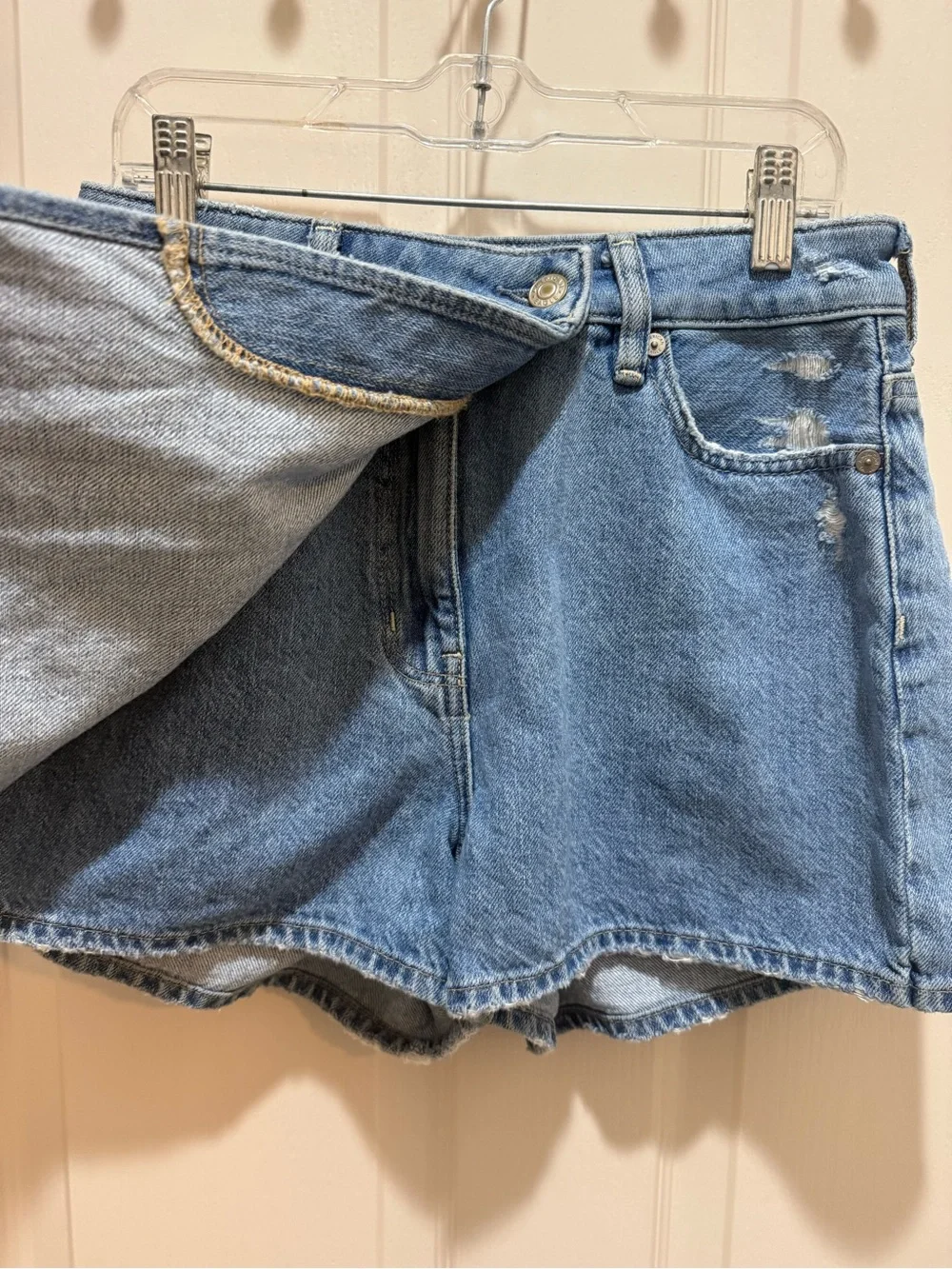 American Eagle Medium Blue Denim Skort Size 4